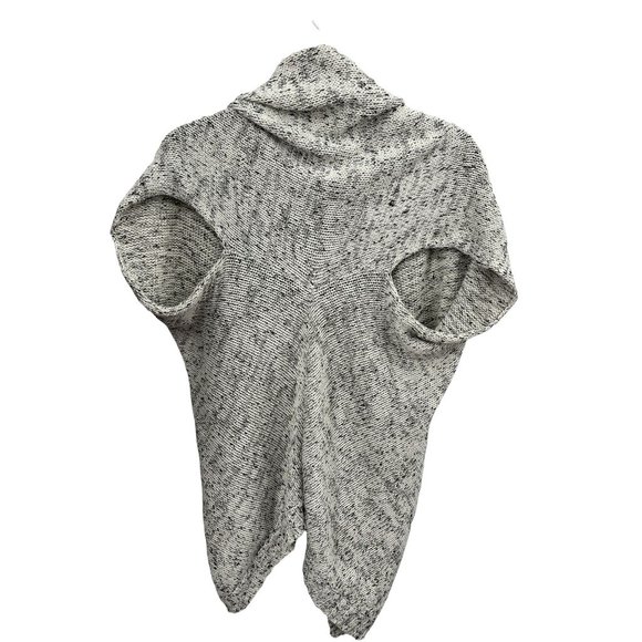 Moth by Anthropologie White Black Open Cardigan with Pockets S/M - Picture 3 of 6